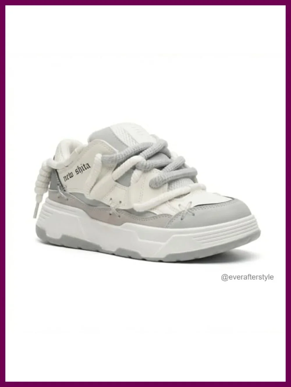 Chunky Platform Sneakers, 2 Inch Height Incre Athletic Shoes, Lightweight